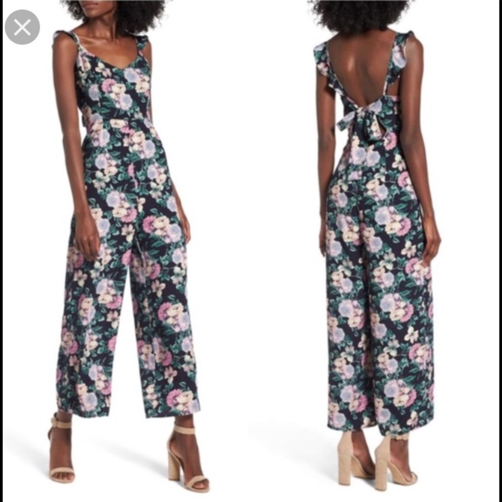 New! Leith floral jumpsuit